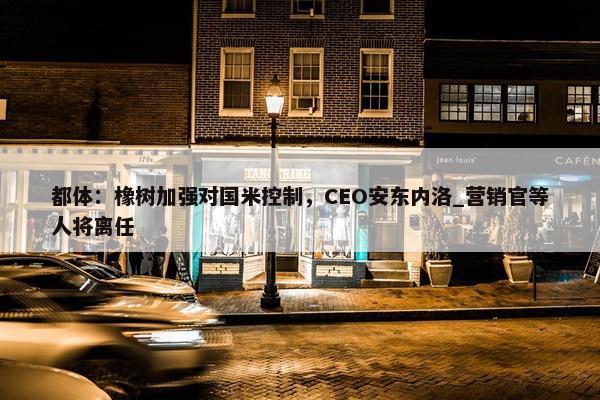 都体：橡树加强对国米控制，CEO安东内洛_营销官等人将离任