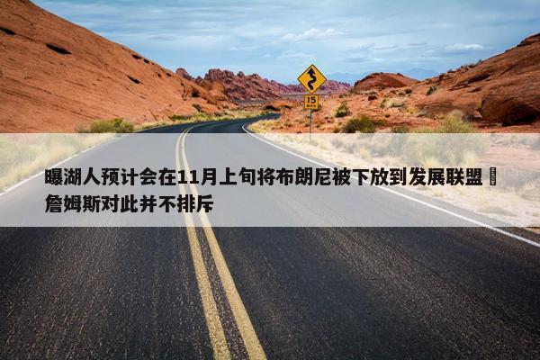 曝湖人预计会在11月上旬将布朗尼被下放到发展联盟 詹姆斯对此并不排斥