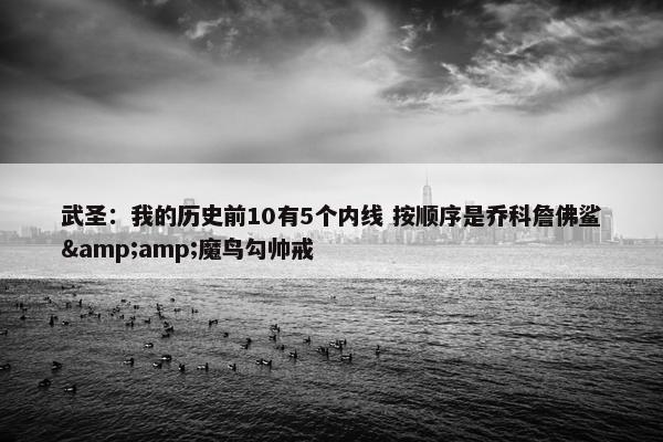 武圣：我的历史前10有5个内线 按顺序是乔科詹佛鲨&amp;魔鸟勾帅戒