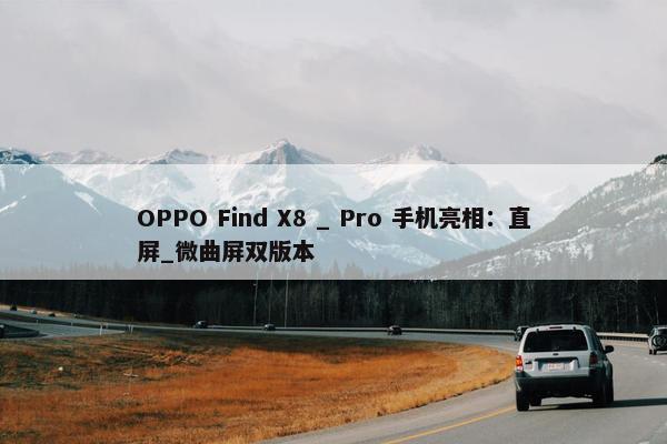 OPPO Find X8 _ Pro 手机亮相：直屏_微曲屏双版本