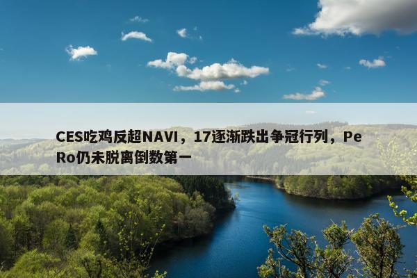 CES吃鸡反超NAVI，17逐渐跌出争冠行列，PeRo仍未脱离倒数第一