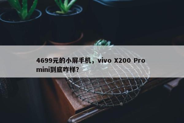 4699元的小屏手机，vivo X200 Pro mini到底咋样？