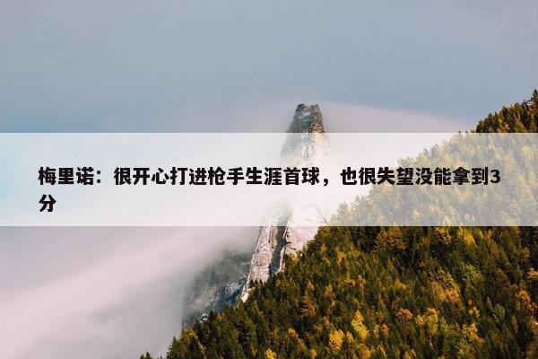 梅里诺：很开心打进枪手生涯首球，也很失望没能拿到3分