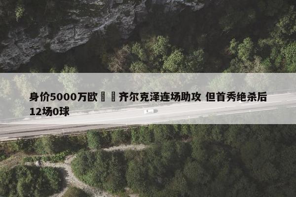 身价5000万欧‍️齐尔克泽连场助攻 但首秀绝杀后12场0球