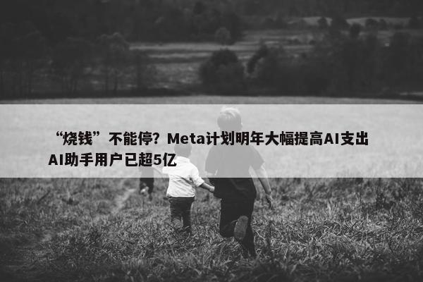 “烧钱”不能停？Meta计划明年大幅提高AI支出 AI助手用户已超5亿