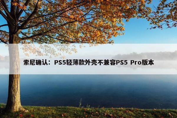 索尼确认：PS5轻薄款外壳不兼容PS5 Pro版本