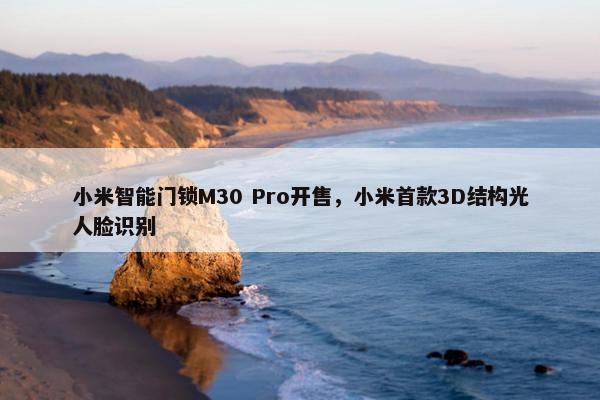 小米智能门锁M30 Pro开售，小米首款3D结构光人脸识别