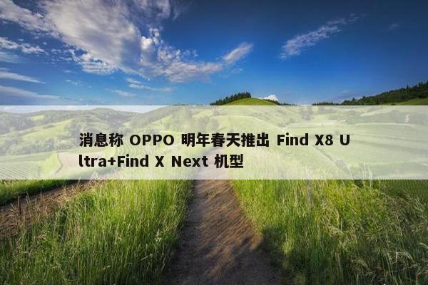 消息称 OPPO 明年春天推出 Find X8 Ultra+Find X Next 机型