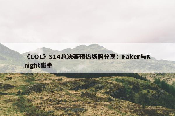 《LOL》S14总决赛预热场照分享：Faker与Knight碰拳