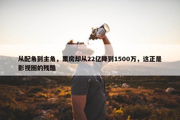 从配角到主角，票房却从22亿降到1500万，这正是影视圈的残酷